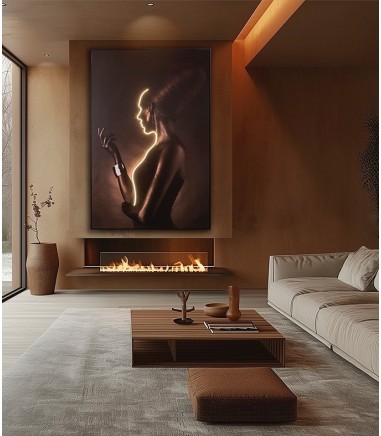 Cuadro Silueta con luz led 120x180cm  - Schuller