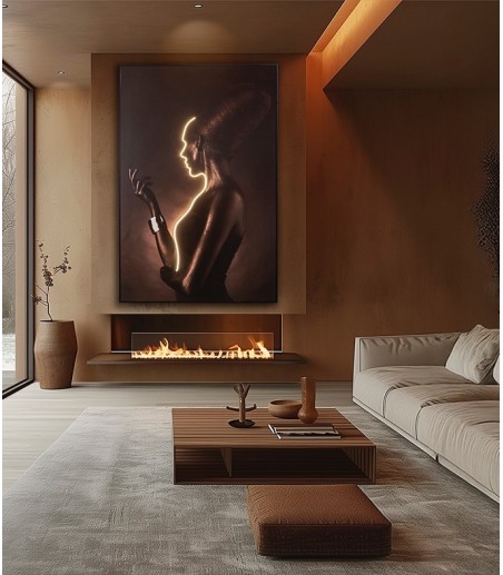Cuadro Silueta con luz led 120x180cm  - Schuller