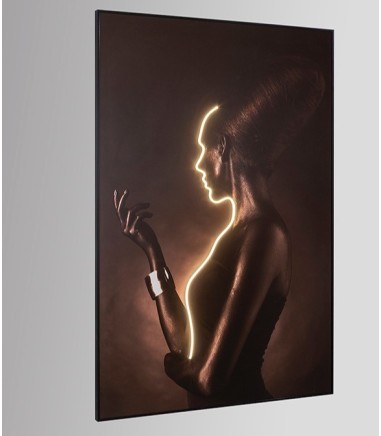 Cuadro Silueta con luz led 120x180cm  - Schuller