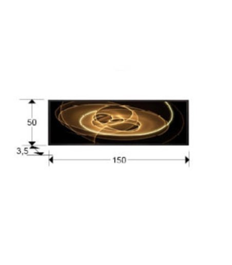 Cuadro Trazados con luz led 50x150cm - Schuller