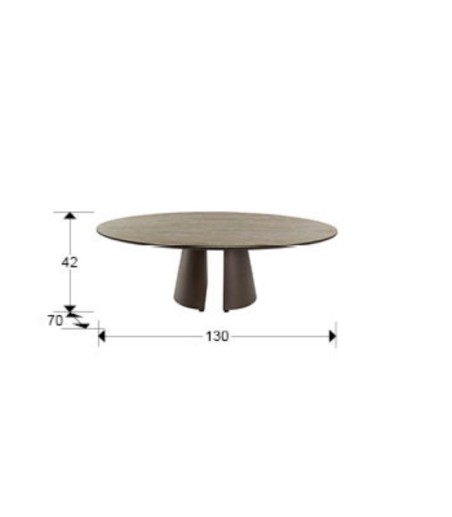 Mesa Samara travertino marrón - Schuller