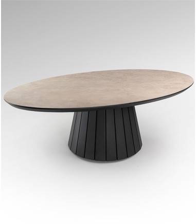 Mesa centro Koria piedra negro - Schuller