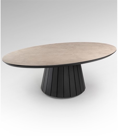 Mesa centro Koria piedra negro - Schuller