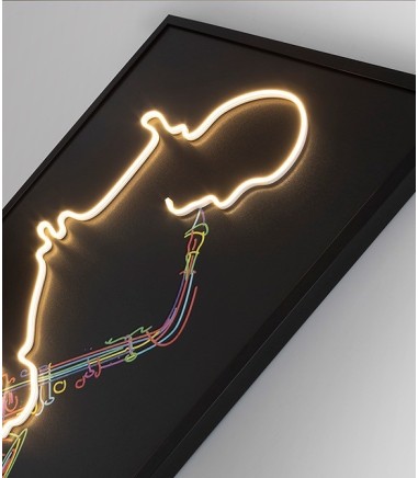 Cuadro con luz LED Saxofón 80x120 cm  - Schuller