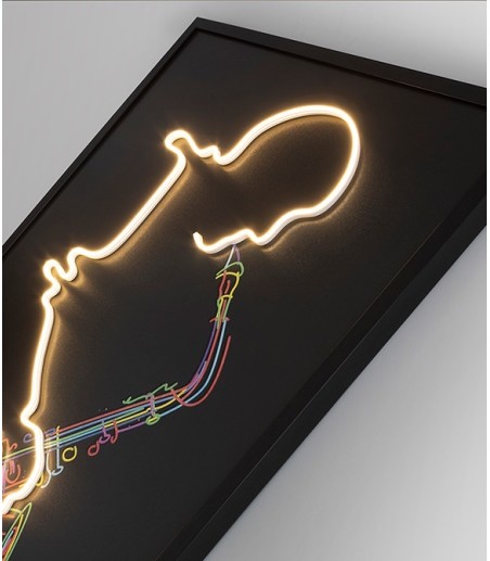 Cuadro con luz LED Saxofón 80x120 cm  - Schuller