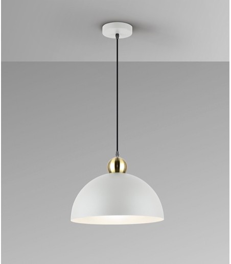 Lámpara de techo colgante Polo 1L gris latón - I3