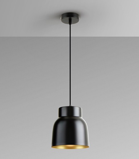 Lámpara de techo colgante Vulcano 1L oro negro - I3