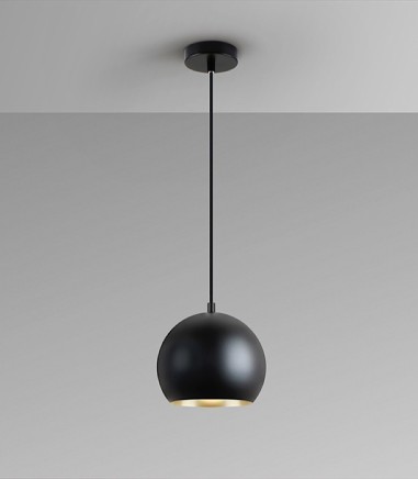 Lámpara de techo colgante Olena 1L oro negro - I3