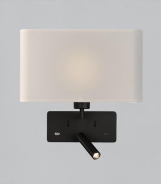 Aplique de pared dormitorio Romeo con lector E27 - ACB 2