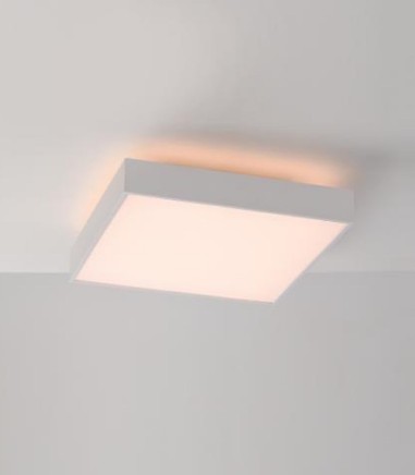 Plafón de techo cuadrado Oporto 60cm blanco - ACB