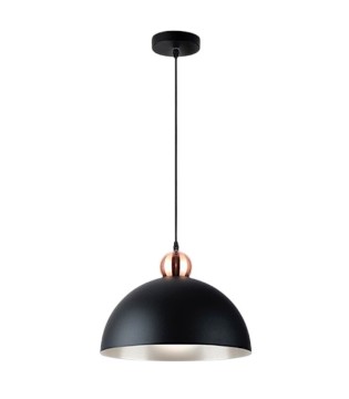 Lámpara de techo colgante Polo 1L negro cobre - I3