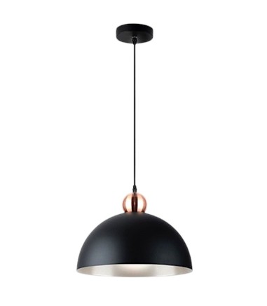 Lámpara de techo colgante Polo 1L negro cobre - I3