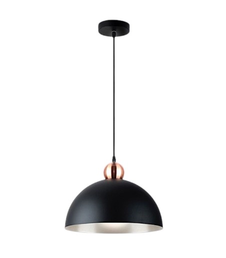 Lámpara de techo colgante Polo 1L negro cobre - I3