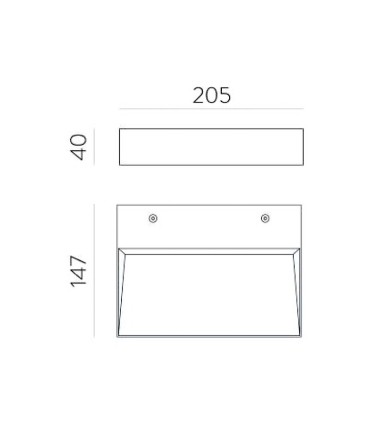 Aplique de pared Brick LED - ACB