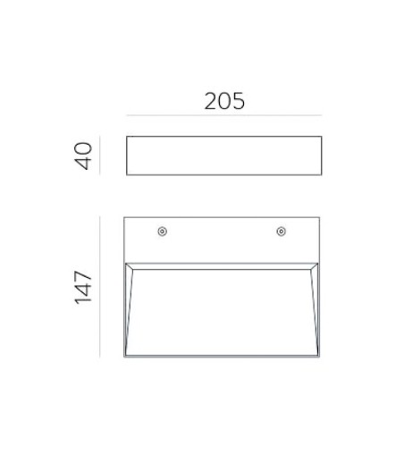 Aplique de pared Brick LED - ACB