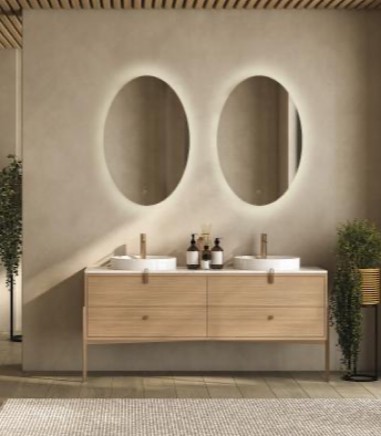 Espejo de pared con luz LED Adriana - ACB