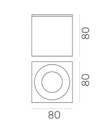 Plafón de techo Branco - ACB