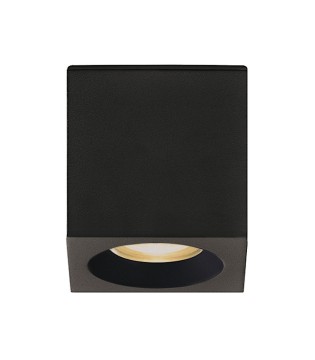 Foco de superficie cubo Branco negro IP65 - ACB