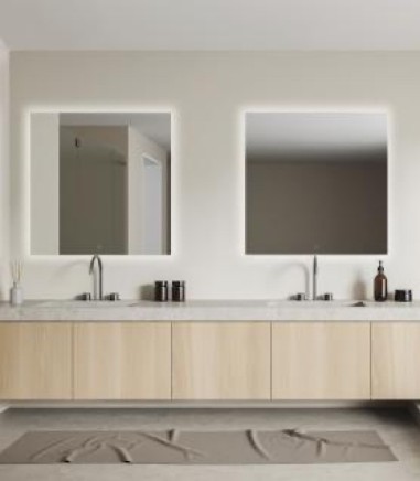 Espejo de pared con luz Estela - ACB