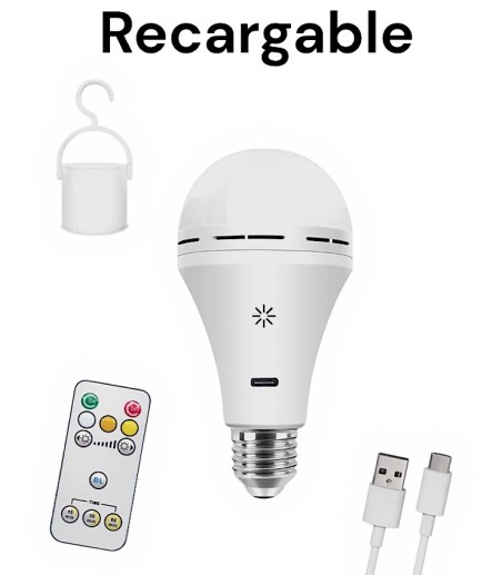 Bombilla recargable LED 6W E27 Dimmable CCT