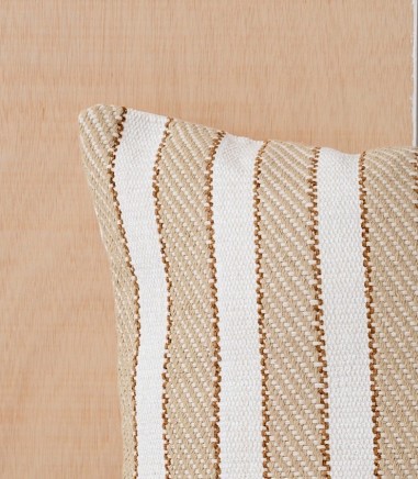 Cojín de algodón Anxa blanco beige N2 - VP Interiorismo