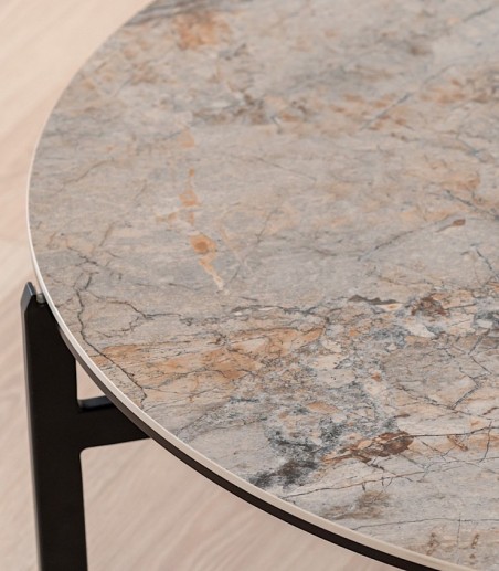 Mesa de centro Sand cerámico y metal - VP Interiorismo