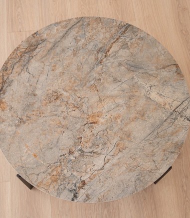 Mesa de centro Sand cerámico y metal - VP Interiorismo