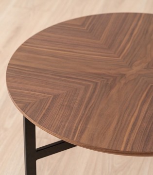 Mesa de centro Sand nogal y metal - VP Interiorismo 2