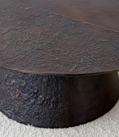 Mesa de centro metal Juno acabado óxido - VP Interiorismo