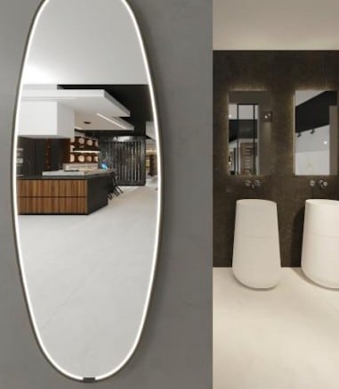 Espejo de pared con luz LED Onix - ACB