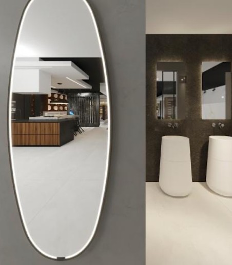 Espejo de pared con luz LED Onix - ACB