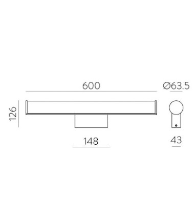 Aplique de pared LED Ura - ACB