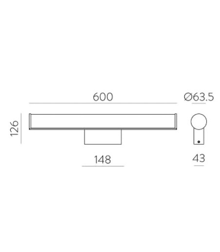 Aplique de pared LED Ura - ACB