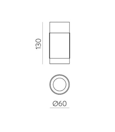 Plafón de techo LED 3000k Lux Ø60mm - ACB