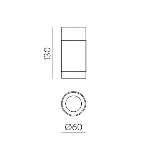 Plafón de techo LED 3000k Lux Ø60mm - ACB