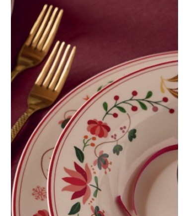 Platos navidad New Winter Folk de Tognana