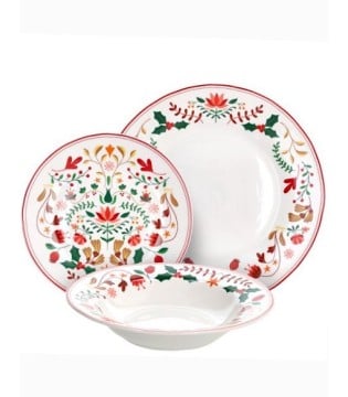 Vajilla navidad New Winter Folk de Tognana