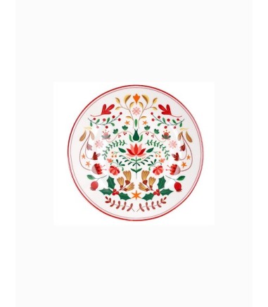 Platos navidad New Winter Folk de Tognana