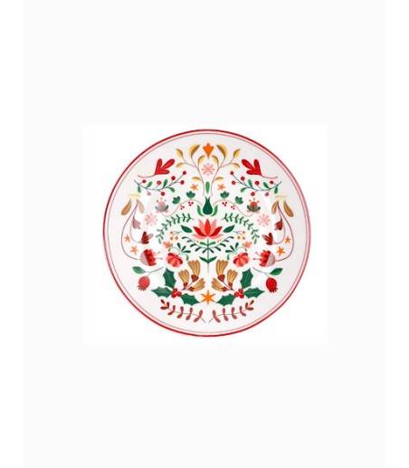 Platos navidad New Winter Folk de Tognana