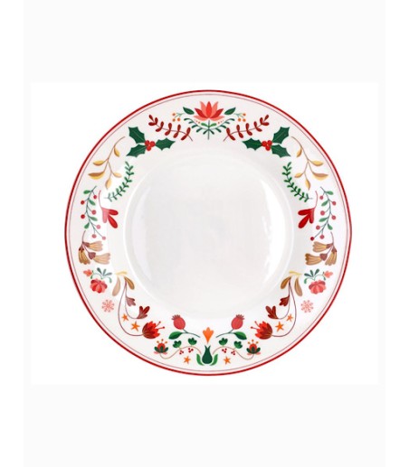 Platos navidad New Winter Folk de Tognana