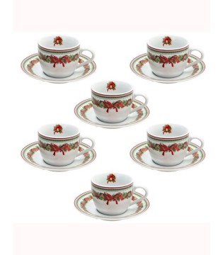 tazas café con plato Madison CHRISTMAS EVE