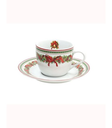 tazas té con plato Madison CHRISTMAS EVE - Tognana