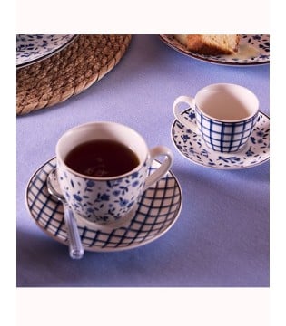 Taza té azul Cottage Tognana 2