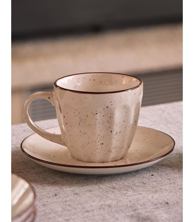 Taza té filo marrón Naive de Tognana