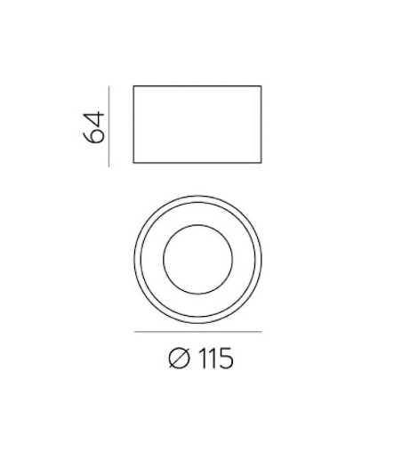 Plafón de techo Studio LED - ACB