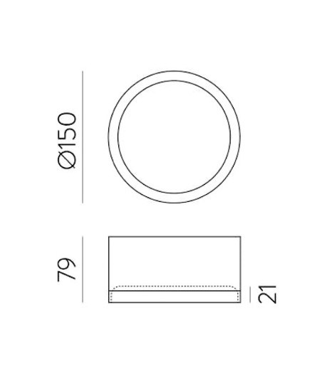 Plafón de techo Tech LED - ACB