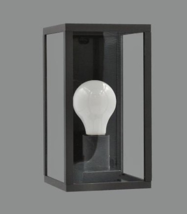 Aplique de pared exterior Cube antracita - ACB