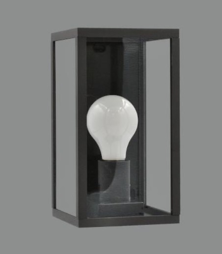 Aplique de pared exterior Cube antracita - ACB