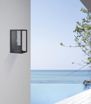 Aplique de pared exterior Cube antracita - ACB 2
