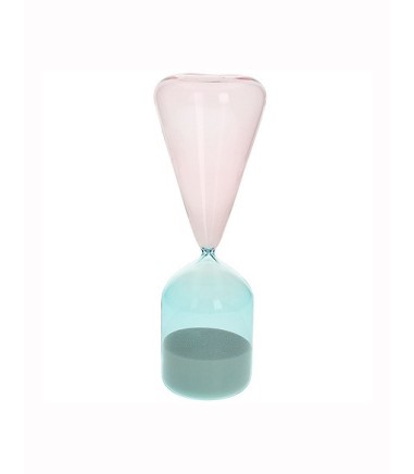 Reloj de arena azul y rosa 26 cm -...